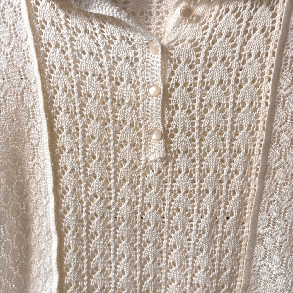 I.N. Studio Ivory Lace Blouse - Picture 2 of 7